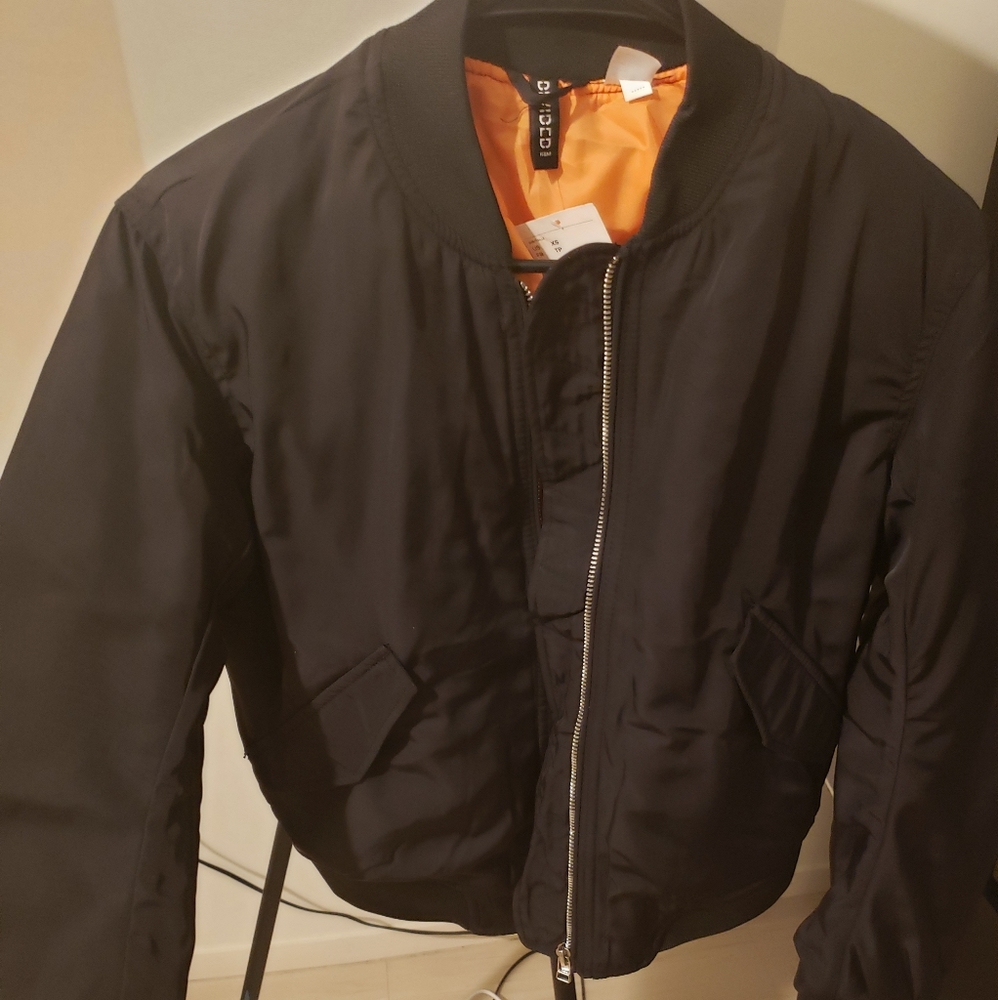 Women's Black Bomber Jacket